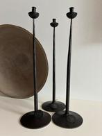 Schattige kandelaars voor zeer dunne kaarsen merk Hysteria, Gebruikt, Ophalen of Verzenden, Metaal, Kandelaar