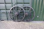 Wagenwielen, houten karrewiel, set van 2, ø 114 cm. KIJK NU!, Ophalen of Verzenden