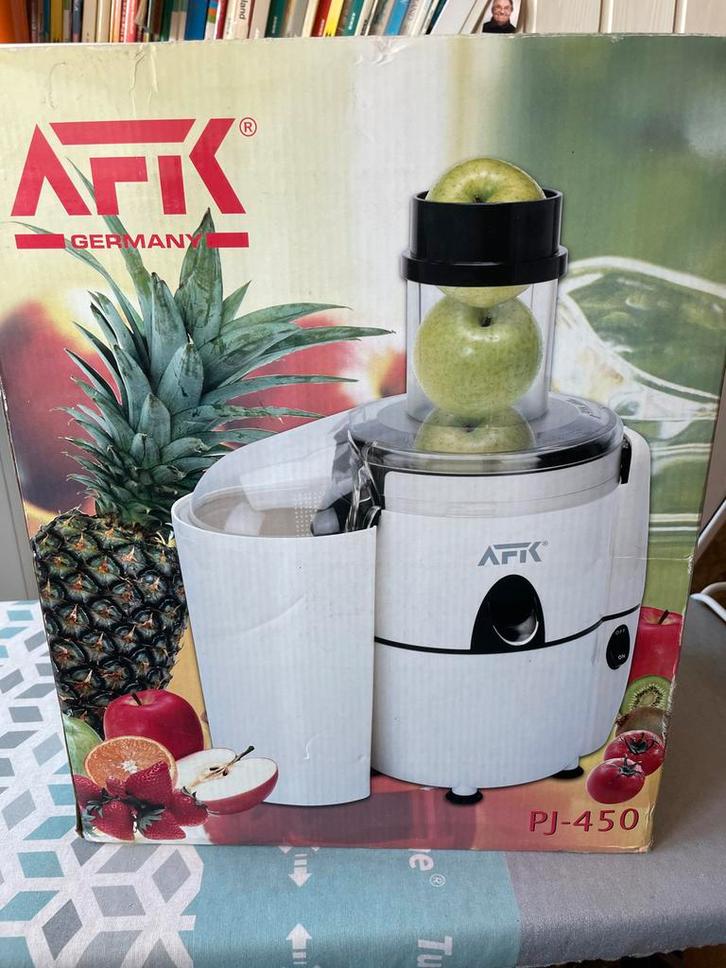 AFK PJ-450 Sapcentrifuge - Nieuw in doos!, Witgoed en Apparatuur, Juicers, Nieuw, Sapcentrifuge, Elektrisch, Ophalen of Verzenden