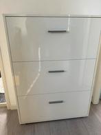 Hooglans wit schoenenkast, Huis en Inrichting, Kasten | Schoenenkasten, Ophalen, Gebruikt