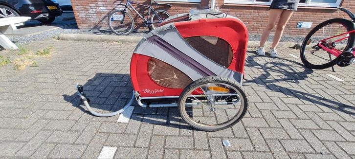 doggy ride rood grijs, Fietsen en Brommers, Fietsaccessoires | Aanhangers en Karren, Gebruikt, Kinderkar, Ophalen