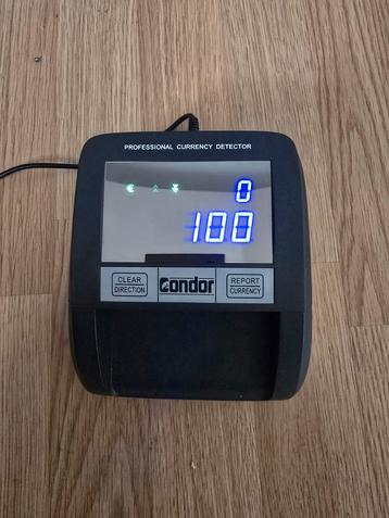 Condor Geld Telmachine & Valsheid Detector beschikbaar voor biedingen