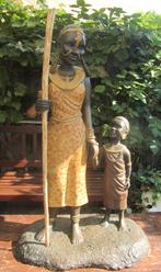 Beeld Africa scene, Antiek en Kunst, Ophalen