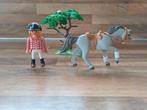 Playmobiel bosrit, met paard poppetje en boom, Ophalen of Verzenden, Zo goed als nieuw