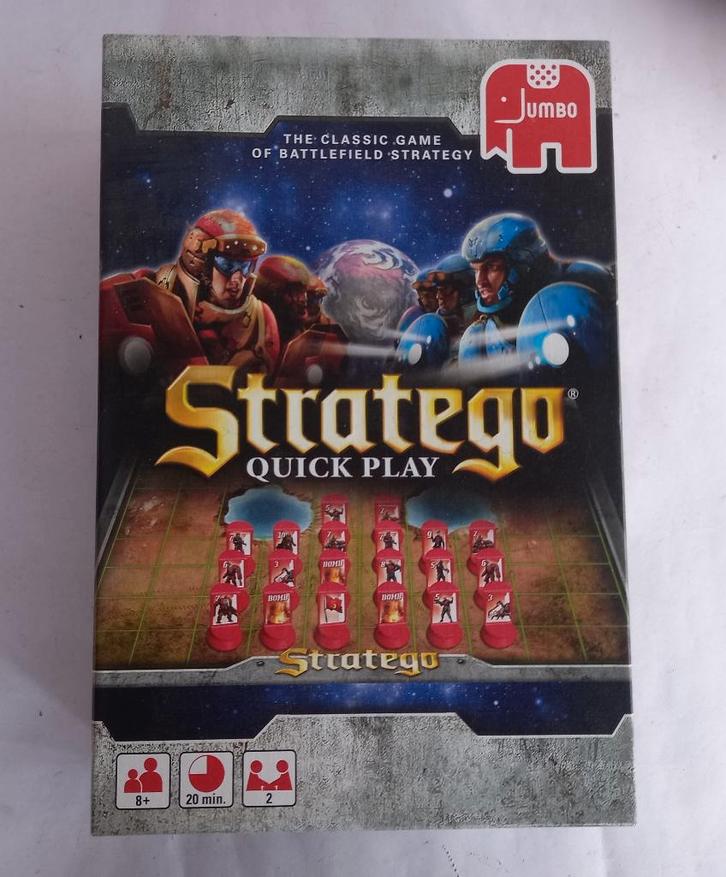 Stratego Quick Play - Galatic uitvoering - Sint tip, Hobby en Vrije tijd, Gezelschapsspellen | Bordspellen, Nieuw, Een of twee spelers