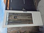 Hardhouten buitendeur. 87.5x211.5cm. Dubbelglas., Ophalen, Gebruikt, 80 tot 100 cm, Buitendeur