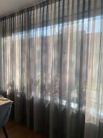 Lichtdoorlatende vitrage gordijnen, Huis en Inrichting, Stoffering | Gordijnen en Lamellen, Ophalen, Gebruikt, Groen, 200 cm of meer