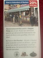 Restaurant in Volendam of Marken Voordeelbon, Drie personen of meer, Kortingsbon, Overige typen