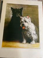 Black & White Whisky Advertentie 1968 - Honden Print Art Sig, Ophalen
