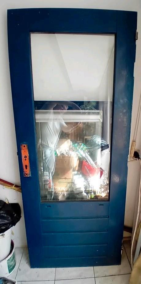 Dubbelglas Achterdeur/Balkondeur met 3-punts beveiliging slu, Doe-het-zelf en Verbouw, Deuren en Horren, Gebruikt, Buitendeur