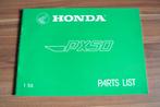 Onderdelenlijst Honda PX50, Ophalen of Verzenden, Zo goed als nieuw