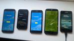 5 oude smartphones Samsung Moto Wolfgang Acer, Ophalen of Verzenden, Gebruikt