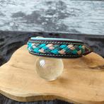 Vetleder halsband turquoise, Nieuw, Ophalen of Verzenden, Wierden, Info@bydaiss.nl