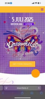 Dreamfields, Tickets en Kaartjes, Evenementen en Festivals, Eén persoon