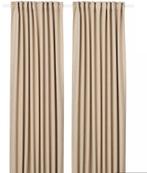 Beige gordijnen IKEA (deels) verduisterend, Ophalen, 100 tot 150 cm, 200 cm of meer, Beige