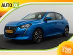 Peugeot 208 1.2T 101 PK Aut. Allure Half-Leder Climate Carpl, 101 pk, Gebruikt, Blauw, Leder en Stof