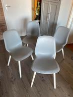 4 IKEA Leifarne stoelen grijs, Huis en Inrichting, Stoelen, Ophalen, Kunststof, Zo goed als nieuw, Vier