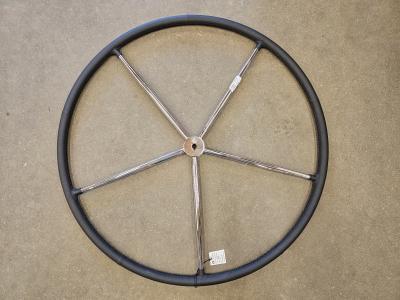 Stuurwiel RVS leder Jeffa 900 mm, Watersport en Boten, Bootonderdelen, Nieuw