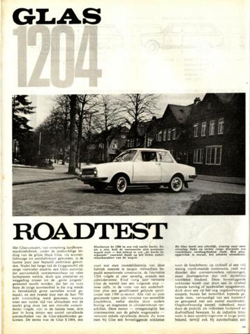 Autovisie test Glas 1204 Mei 1964 beschikbaar voor biedingen