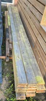 Planken en palen, Tuin en Terras, Schuttingen, Ophalen, Gebruikt, Hout