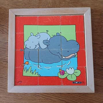 Educo puzzel nijlpaard met jong beschikbaar voor biedingen