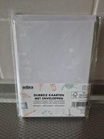 10 DUBBELE KAARTEN MET ENVELOPPEN NIEUW, Hobby en Vrije tijd, Ophalen, Nieuw, Overige thema's, Blanco kaart of Basiskaart