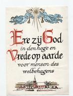 Christel. kaart  Ere zij God etc., Verzamelen, Ansichtkaarten | Themakaarten, Ophalen of Verzenden, Gelopen, Overige thema's