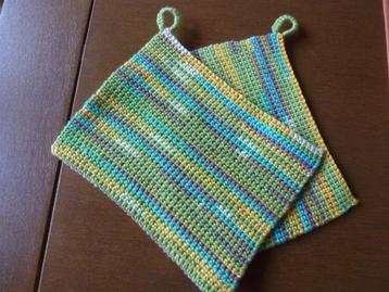 pannen lappen dubbel en enkel gehaakte beschikbaar voor biedingen