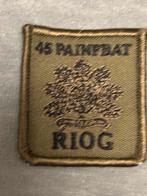 5x5 borstembleem RIOG, Verzamelen, Militaria | Algemeen, Verzenden, Landmacht, Nederland, Embleem of Badge