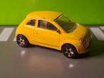 Majorette 286C - Fiat 500 [geel] 1/55, Hobby en Vrije tijd, Modelauto's | Overige schalen, Ophalen of Verzenden, Gebruikt, Auto