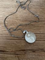 Biostabil in zilver en met zilveren lange ketting, Verzenden, Zo goed als nieuw, Zilver