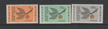 TSS Kavel  350134 Cyprus Pf  minr 258-260 CEPT 196 beschikbaar voor biedingen