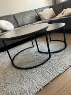 Salontafels, Huis en Inrichting, Tafels | Salontafels, Ophalen, 50 tot 100 cm, Rond, Zo goed als nieuw