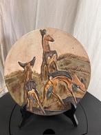 Wandbord herten, Vintage, Ophalen of Verzenden