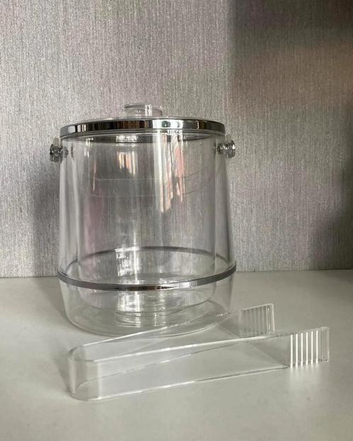 Vintage Mid Century Modern lucite ijsemmer, Huis en Inrichting, Keuken | Keukenbenodigdheden, Zo goed als nieuw, Ophalen of Verzenden