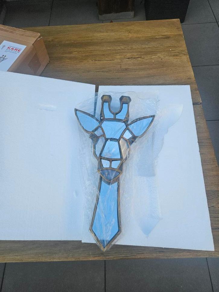 Kare Design Giraffe Spiegel Wanddecoratie - Nieuw!, Huis en Inrichting, Woonaccessoires | Spiegels, Nieuw, Minder dan 50 cm, Minder dan 100 cm