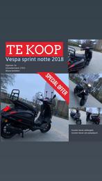 Vespa sprint notte (mat zwart), Ophalen