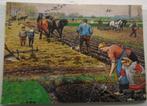 Schoolplaat - De lente op de akker, Verzamelen, Ophalen, Gebruikt, Voor 1940, Prent