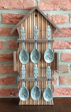 souvenir wandbord met tinnen lepels,  vlgnr25, Ophalen of Verzenden