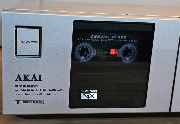 Akai GX A5 vintage klasse deck 80s Dolby BC, Audio, Tv en Foto, Cassettedecks, Enkel, Akai, Tiptoetsen, Tape counter, Ophalen of Verzenden