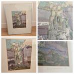 Naaldkunst schilderij Elly Landkroon zilverkleurige lijst, Ophalen