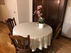 Mooie ronde eethoek, Huis en Inrichting, Tafels | Eettafels, Ophalen, Gebruikt, 100 tot 150 cm, Rond