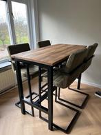 Bartafel incl. stoelen, nog geen jaar oud, Huis en Inrichting, Tafels | Eettafels, Ophalen, 100 tot 150 cm, 50 tot 100 cm, Zo goed als nieuw