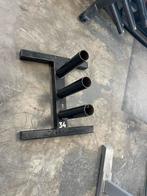 Standaard voor 3 olympische halter stangen, Sport en Fitness, Fitnessmaterialen, Ophalen, Halterstangen, 3 halter stangen, Opberg rek