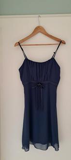 Donkerblauw party jurkje, Blauw, Maat 42/44 (L), Cocktailjurk, Ophalen of Verzenden