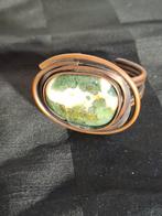 Messing armband met steen., Sieraden, Tassen en Uiterlijk, Antieke sieraden, Ophalen of Verzenden, Overige materialen, Armband