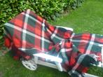 Grote wollen plaid Aabe 220x135 cm zgan, Huis en Inrichting, Ophalen of Verzenden, Zo goed als nieuw