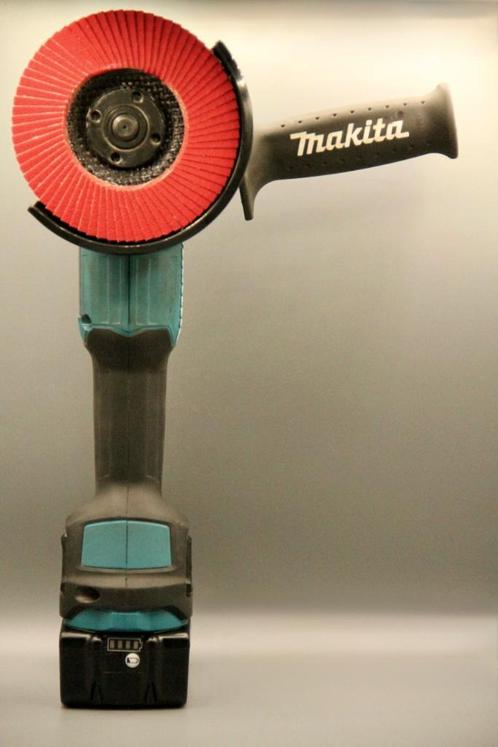 Makita DGA504ZJ 18 V LXT 5,0 Ah Haakse slijper 125 mm, Doe-het-zelf en Verbouw, Gereedschap | Slijpmachines, Zo goed als nieuw