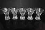 5 Art Deco Kristallen Borrelglaasjes likeur shot glazen, Verzamelen, Glas en Borrelglaasjes, Ophalen of Verzenden, Borrel- of Shotglas