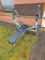 Technogym flat bench halterbank, Sport en Fitness, Ophalen, Zo goed als nieuw, Fitnessbank